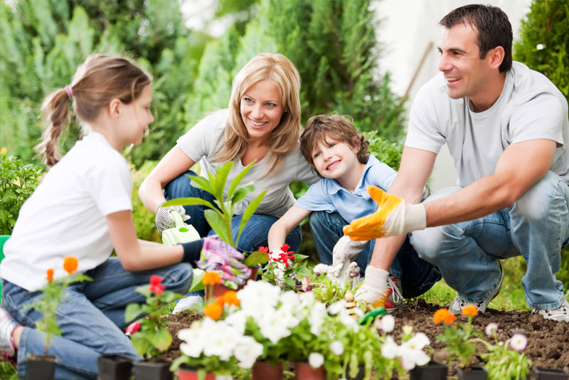 Mental Gardener - Blog Post Image - Picture of Family Gardening - Mental Health Foundation