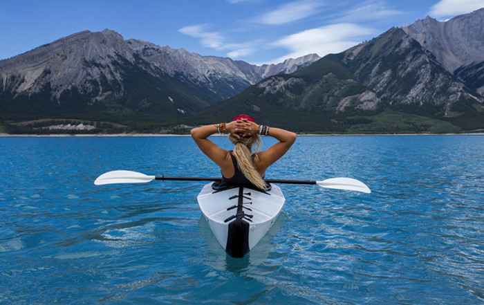 mental health foundation articles mental fitness and self care image of lady relaxing in a-canoe on a lake