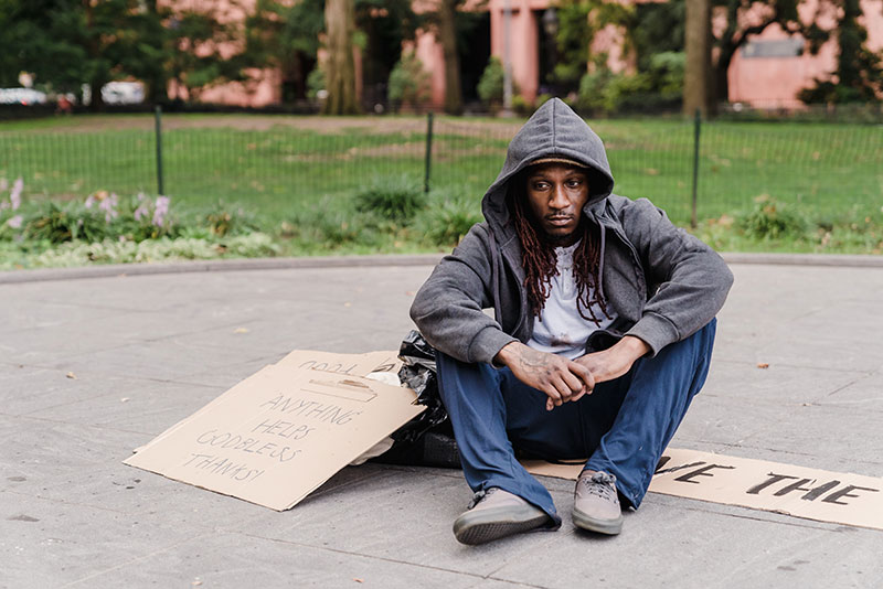 mental health foundation articles lgbtq mental health image of homeless man